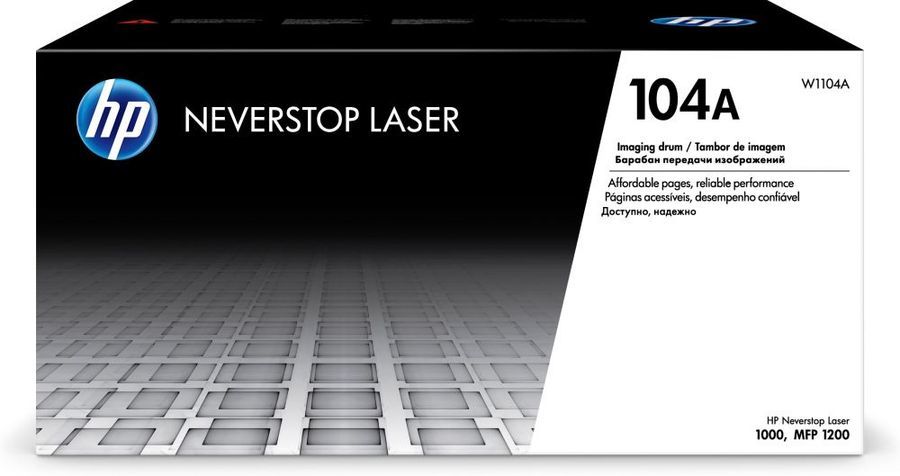 Картридж HP W1104A 104A оригинальный чёрный для принтеров Neverstop Laser 1000 | Neverstop Laser MFP 1200