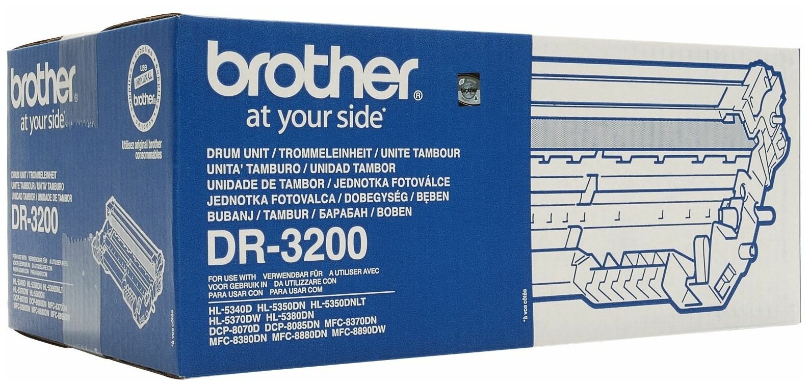 Фотобарабан Brother DR-3200 оригинальный чёрный для принтеров DCP-8070D | DCP-8085DN | HL-5340D | HL-5350DNLT | HL-5370DW | HL-5380DN | MFC8370DN | MFC-8380DN | MFC-8880DN | MFC-8890DW