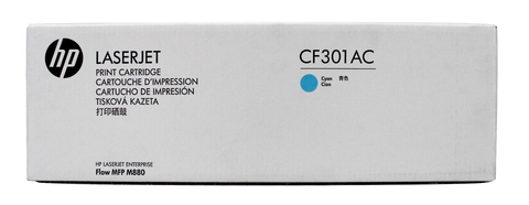 Картридж HP CF301AC оригинальный синий для принтеров Laserjet Enterprise flow MFP M880