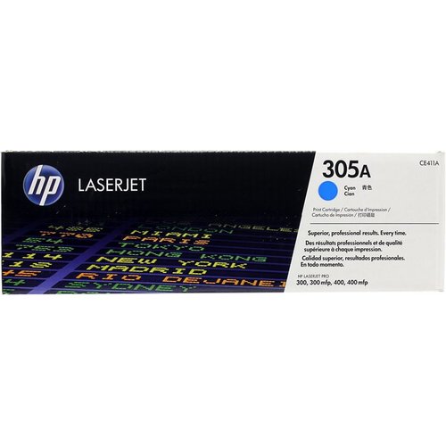 Картридж HP CE411A 305A оригинальный синий для принтеров LASERJET PRO 300 | LASERJET PRO 300mfp | LASERJET PRO 400 | LASERJET PRO 400mfp
