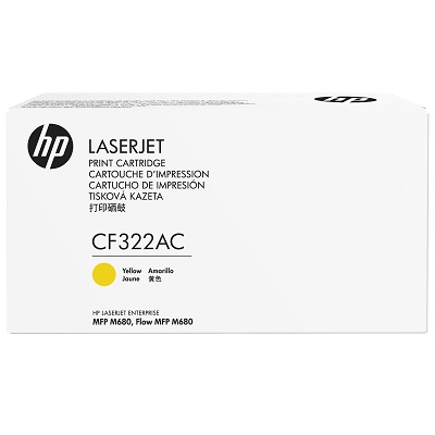 Картридж HP CF322AC оригинальный желтый для принтеров Laserjet Enterprise MFP M680 | Laserjet Enterprise Flow MFP M680