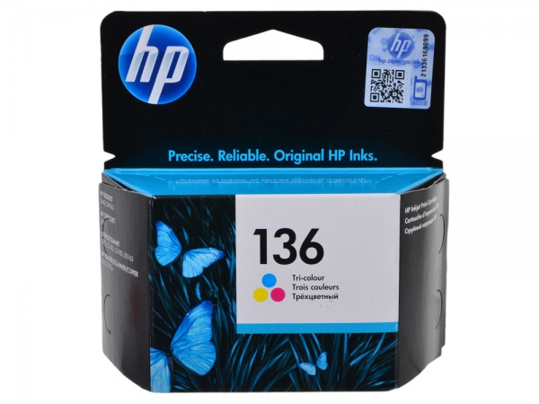 Картридж HP C9361HE 136 оригинальный цветной для принтеров DeskJet D4163 | DeskJet D5443 | DeskJet 6840 | OfficeJet 6313 | OfficeJet 6310 | OfficeJet 6315 | OfficeJet 6318 | PhotoSmart 7850 | PhotoSmart C4190 | PhotoSmart C4193 | PhotoSmart C4194 | PhotoS