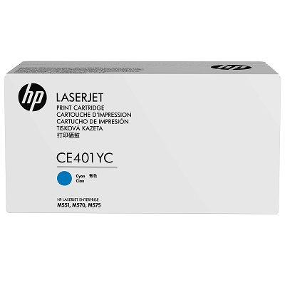 Картридж HP CE401AC (CE401YC) 507A оригинальный синий для принтеров LaserJet Enterprise M551 | LaserJet Enterprise M570 | LaserJet Enterprise M575