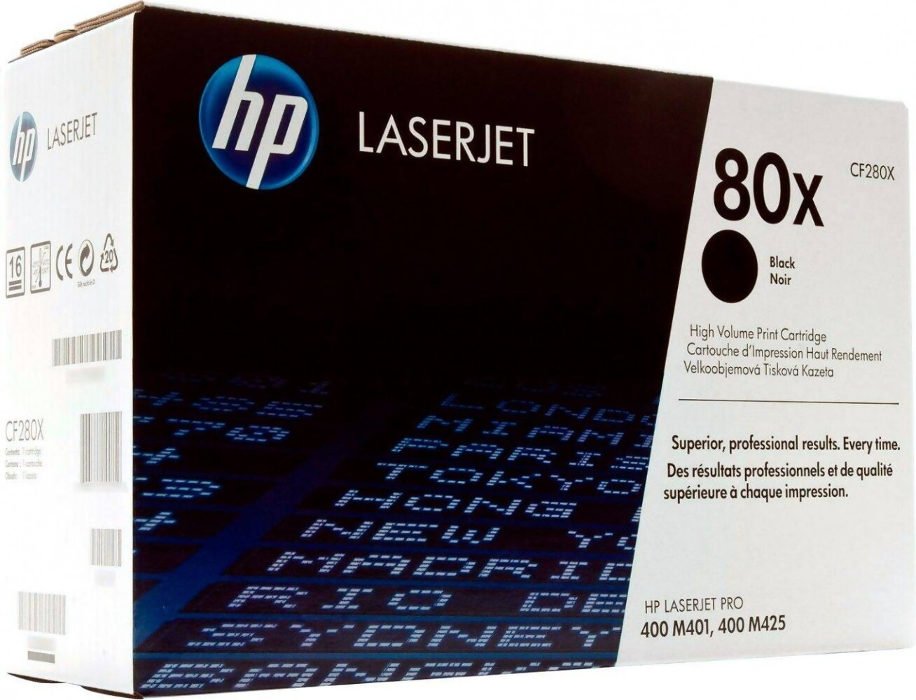 Картридж HP CF280X 80X оригинальный чёрный для принтеров Laserjet Pro 400 M401 | Laserjet Pro 400 M425