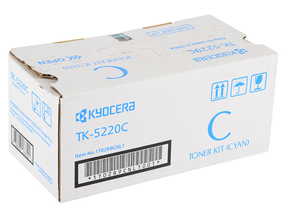 Картридж Kyocera 1T02R9CNL1 TK-5220C оригинальный синий для принтеров ECOSYS P5021cdn | ECOSYS P5021cdw | ECOSYS M5521cdn | ECOSYS M5521cdw