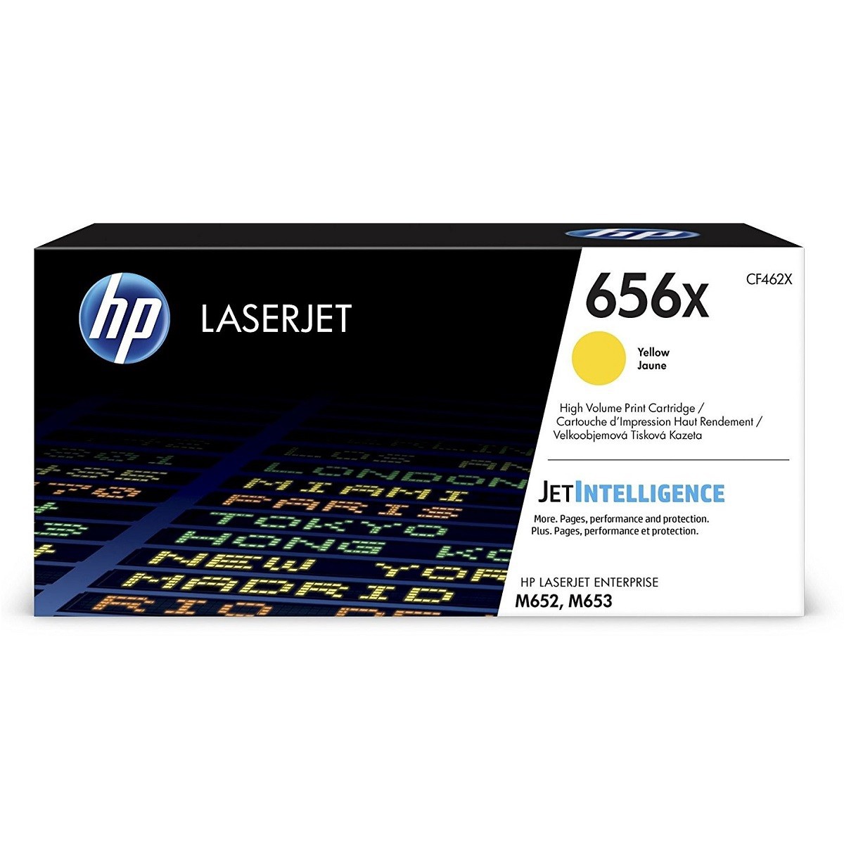 Картридж HP CF462X 656X оригинальный желтый для принтеров Laserjet Enterprise M652 | Laserjet Enterprise M653