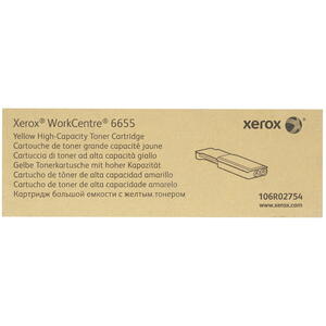 Картридж Xerox 106R02754 оригинальный желтый для принтеров WorkCentre 6655