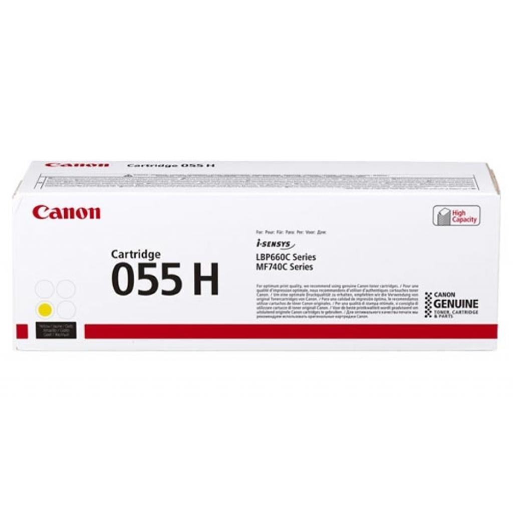 Картридж Canon 3017C002 055HY оригинальный желтый для принтеров i-Sensys LBP660C Series | Color imageCLASS MF740C Series