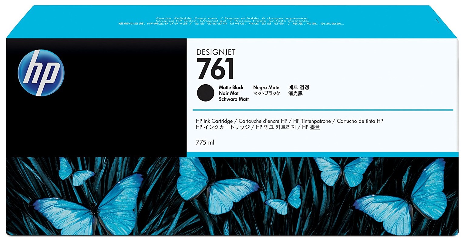 Картридж HP CM997A №761 оригинальный черный матовый для принтеров DesignJet T7100 | DesignJet T7200