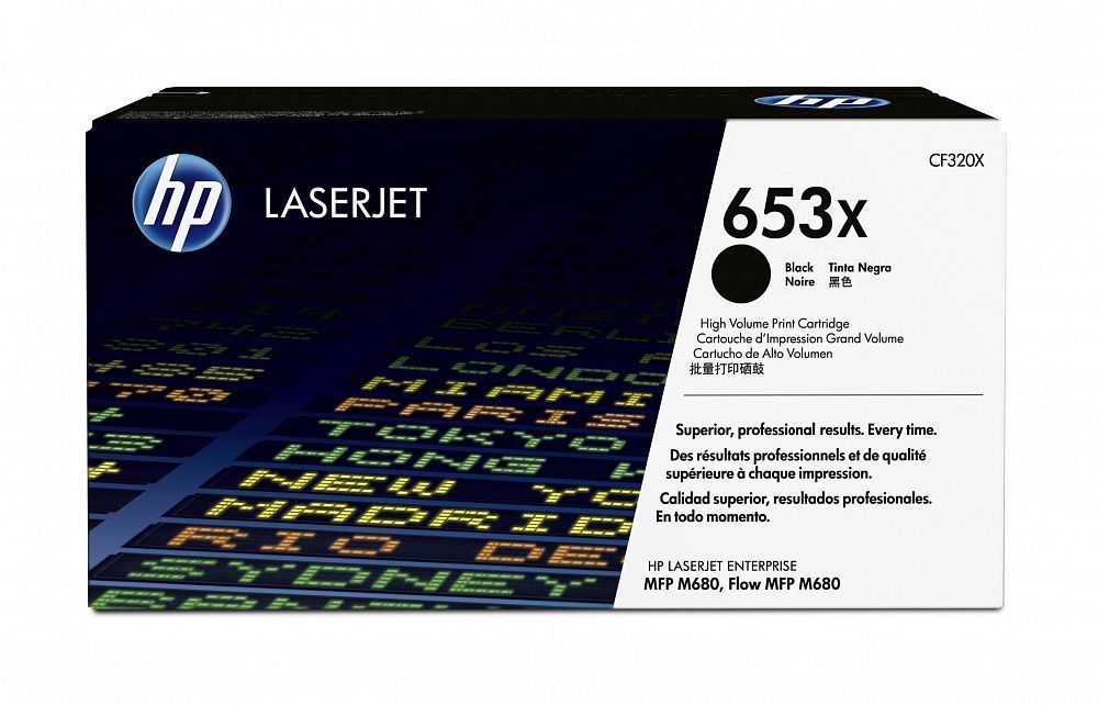 Картридж HP CF320X 653X оригинальный чёрный для принтеров Laserjet Enterprise MFP M680 | Laserjet Enterprise Flow MFP M680