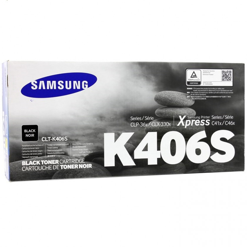 Картридж Samsung CLT-K406S оригинальный чёрный для принтеров Xpress C41X | X46X