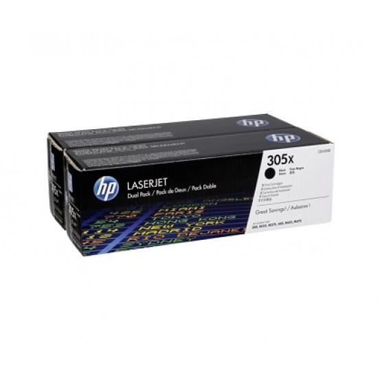 Комплект картриджей HP CE410XD 305X оригинальный чёрный для принтеров LASERJET PRO 300 | LASERJET PRO M351 | LASERJET PRO M375 | LASERJET PRO 400 | LASERJET PRO M451 | LASERJET PRO M475