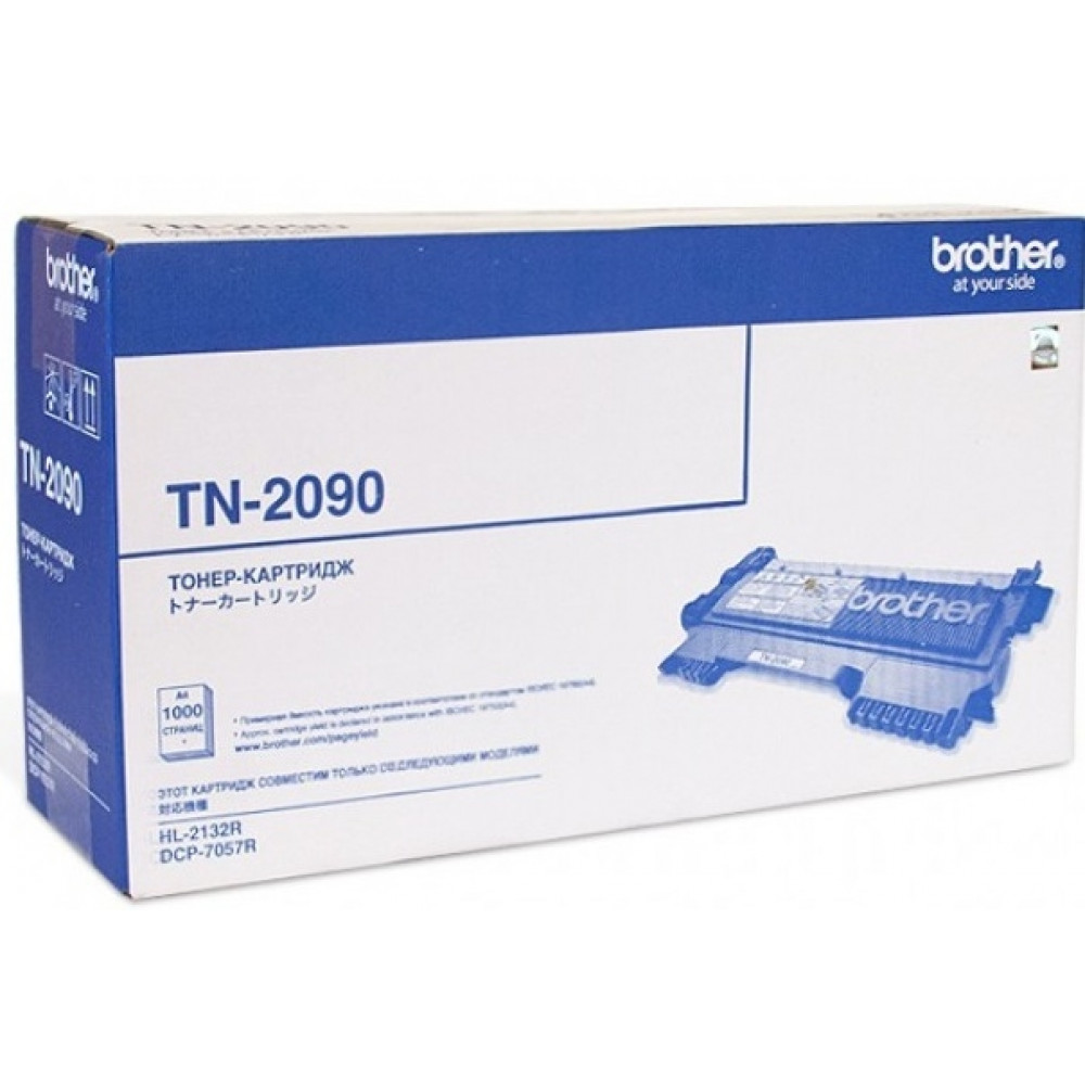 Картридж Brother TN-2090 оригинальный чёрный для принтеров HL-2132R | DCP-7057R