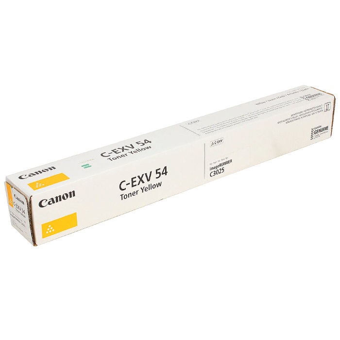Картридж Canon 1397C002 C-EXV54Y оригинальный желтый для принтеров imageRUNNER C3025 | imageRUNNER C3025i