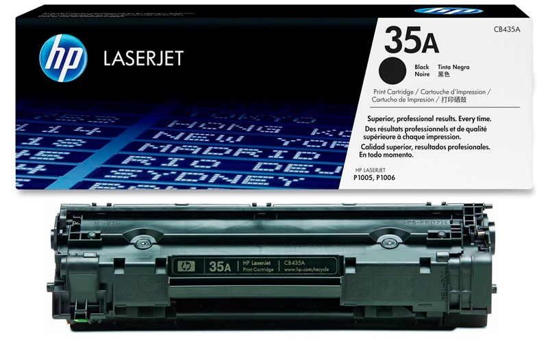 Картридж HP CB435A 35A оригинальный чёрный для принтеров LASERJET P1005 | LASERJET P1006