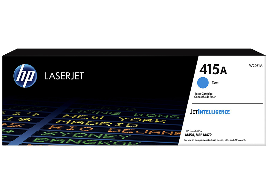 Картридж HP W2031A 415A оригинальный синий для принтеров Laserjet Pro M454 | Laserjet Pro MFP M479