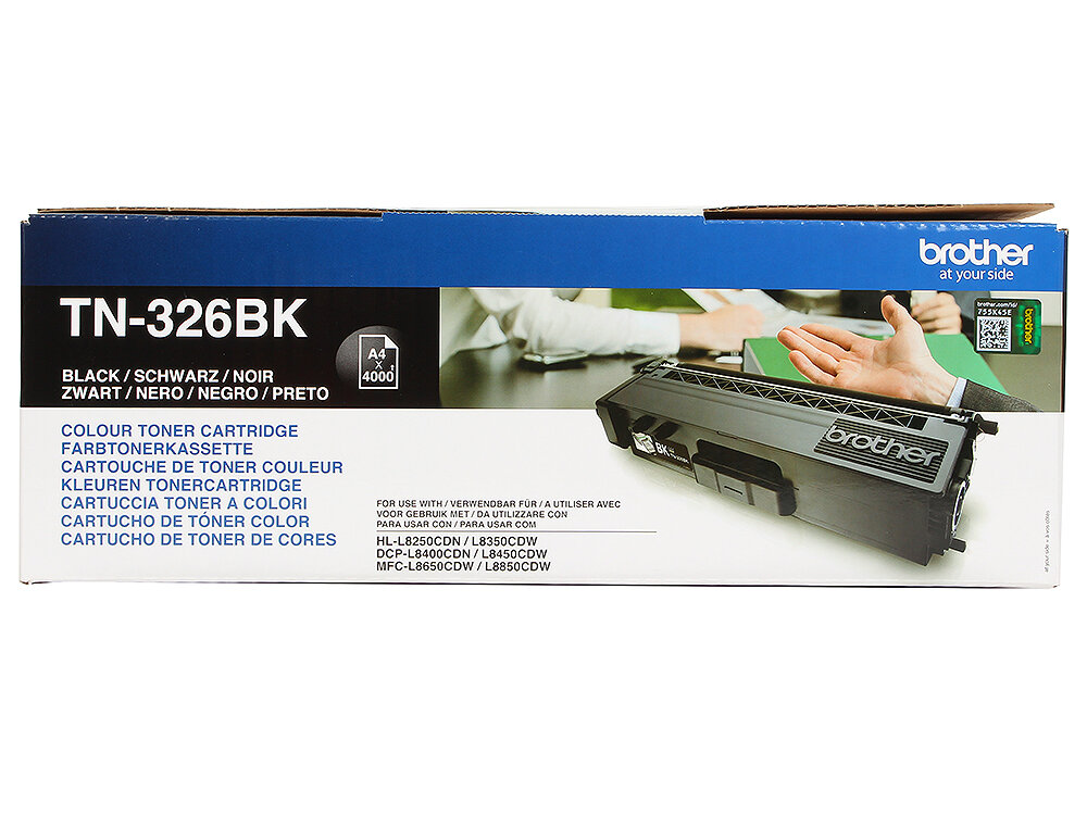 Картридж Brother TN-326BK оригинальный чёрный для принтеров HL-L8250CDN | HL-L8350CDW | DCP-L8400CDN | DCP-L8450CDW | MFC-L8650CDW | MFC-L8850CDW