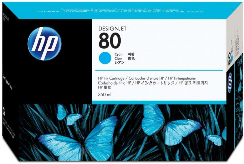 Картридж HP C4846A 80 оригинальный синий для принтеров DesignJet 1050 | DesignJet 1055