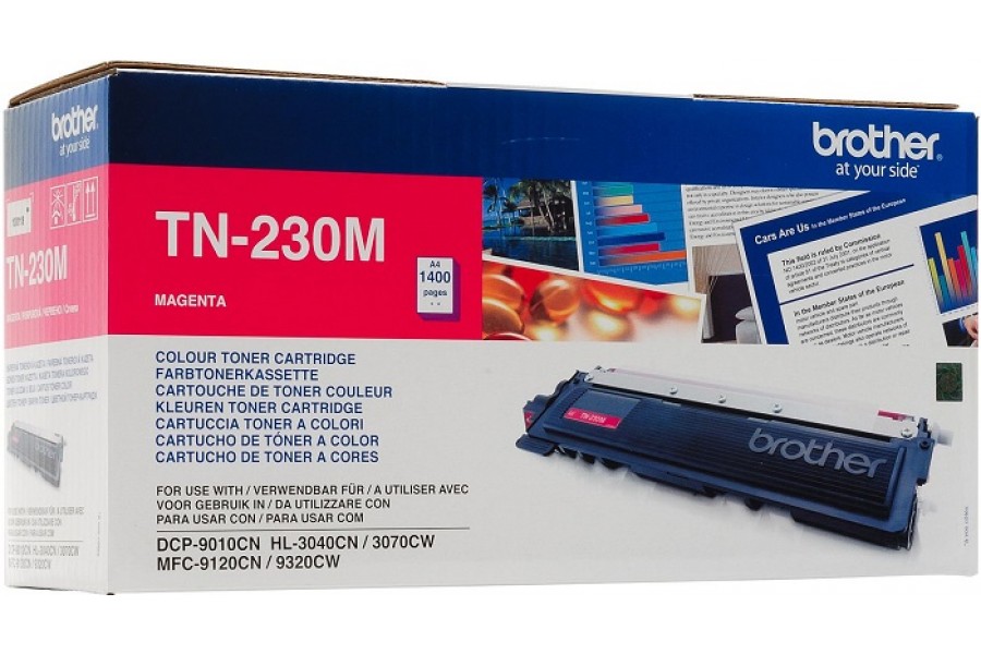 Картридж Brother TN-230M оригинальный красный для принтеров DCP9010CN | HL-3040CN | HL-3070CW | MFC-9120CN | MFC-9320CW
