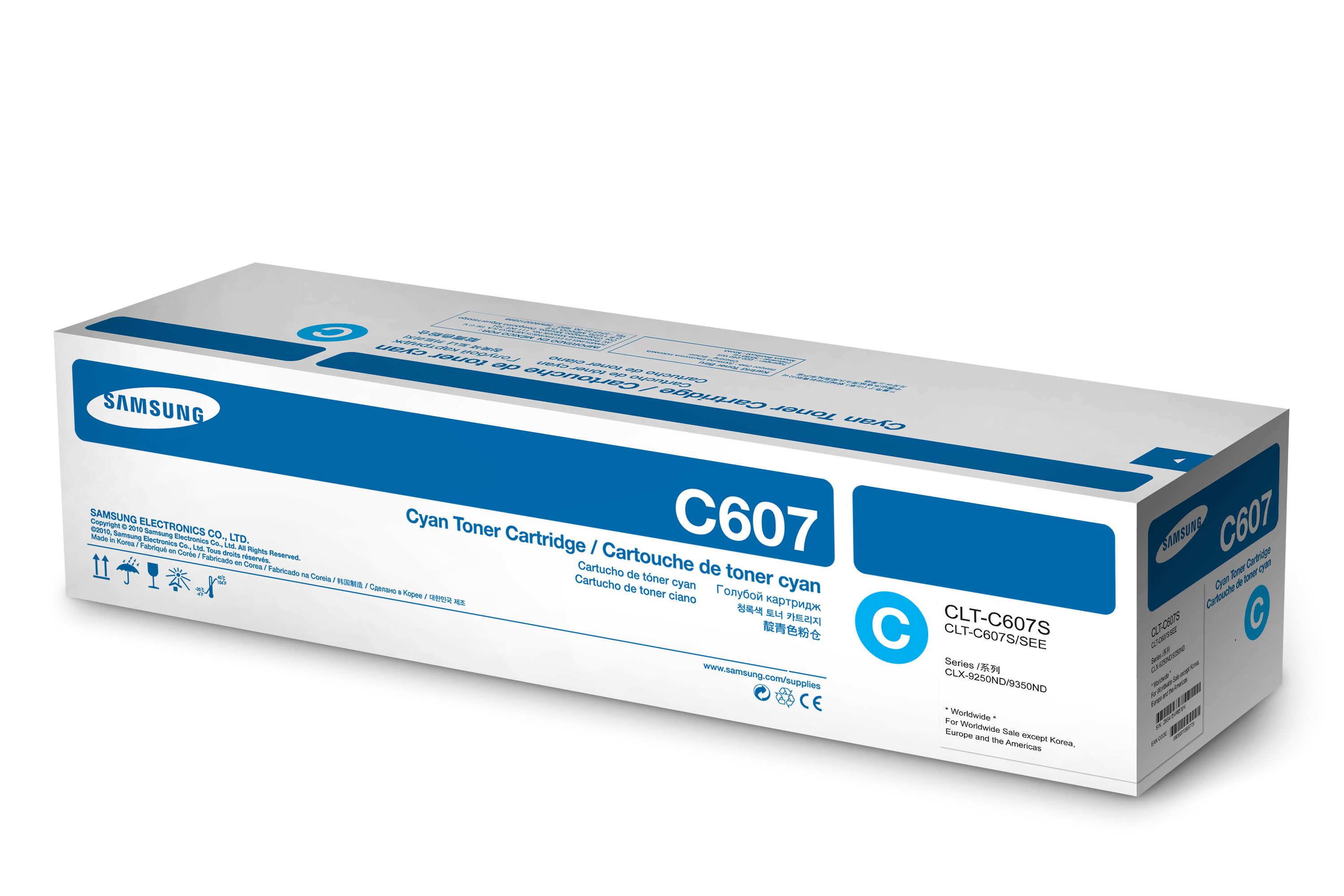 Картридж Samsung CLT-C607S оригинальный голубой для принтеров CLX-9250ND | CLX-9350ND