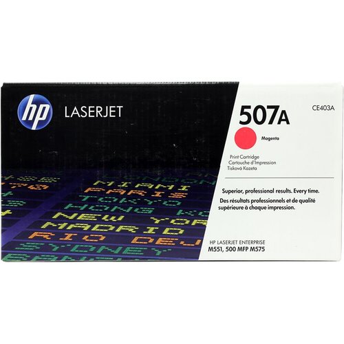 Картридж HP CE403A 507A оригинальный красный для принтеров LaserJet Enterprise M551 | LaserJet Enterprise 500 MFP | LaserJet Enterprise M575