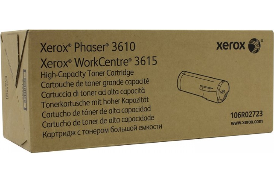 Картридж Xerox 106R02723 оригинальный чёрный для принтеров Phaser 3610 | WorkCentre 3615