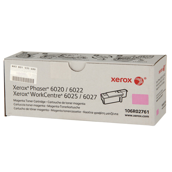 Картридж Xerox 106R02761 оригинальный красный для принтеров Phaser 6020 | Phaser 6022 | WorkCentre 6025 | WorkCentre 6027