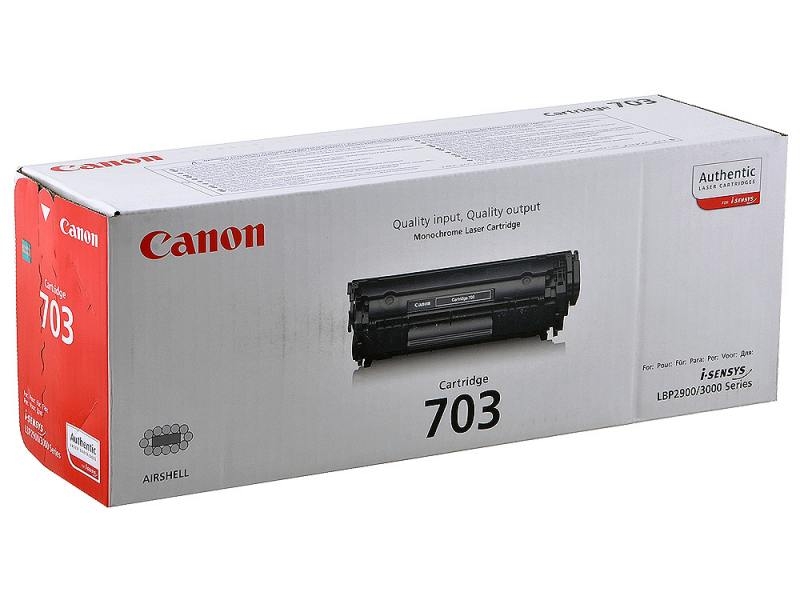 Картридж Canon 7616A005 703 оригинальный чёрный для принтеров LBP 2900 | LBP 3000