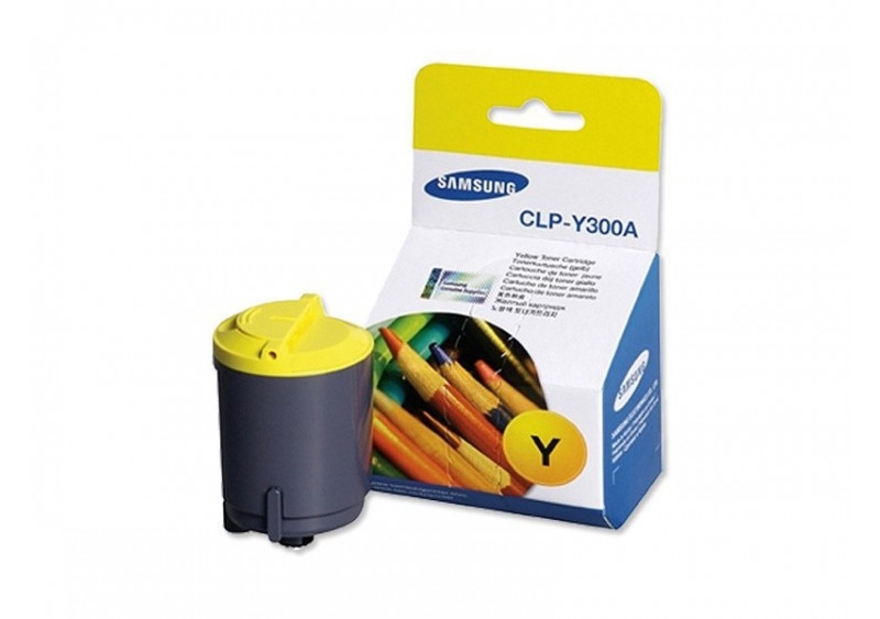 Картридж Samsung CLP-Y300A оригинальный желтый для принтеров CLP-300 | CLP-300N