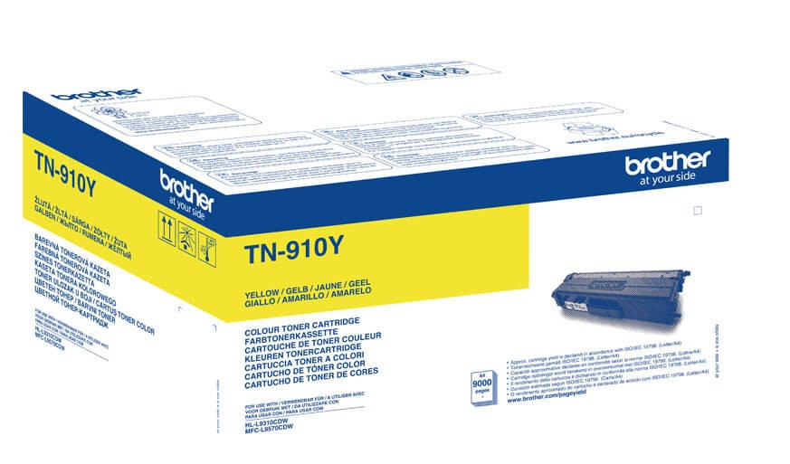 Картридж Brother TN-910Y оригинальный желтый для принтеров HL-L9310CDW | MFC-L9570CDW