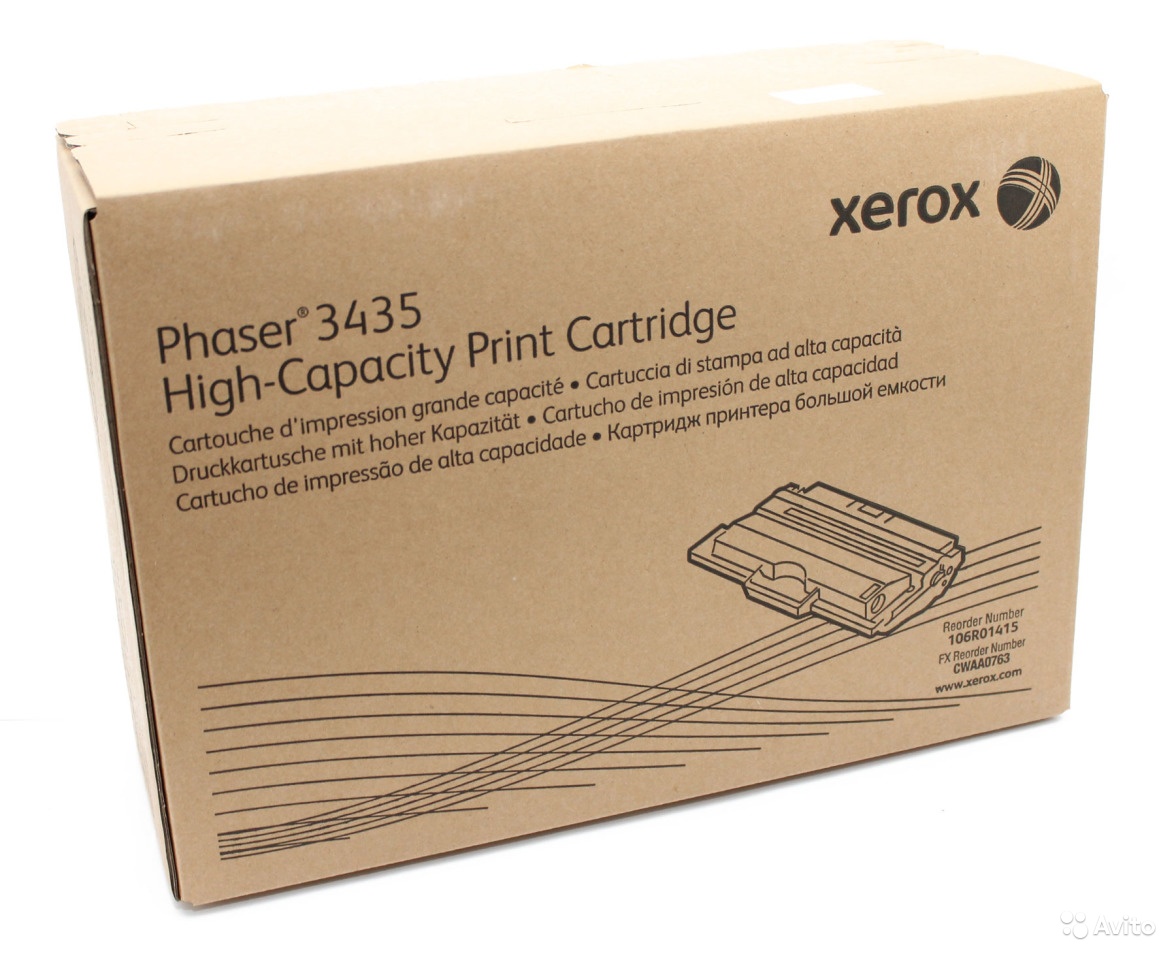 Картридж Xerox 106R01415 оригинальный чёрный для принтеров Phaser 3435
