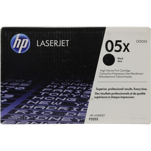 Картридж HP CE505X 05X оригинальный чёрный для принтеров LASERJET P2055