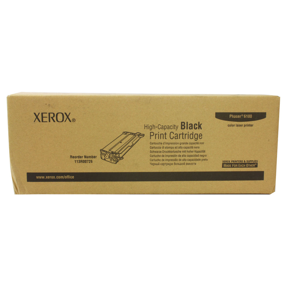 Картридж Xerox 113R00726 оригинальный чёрный для принтеров Phaser 6180