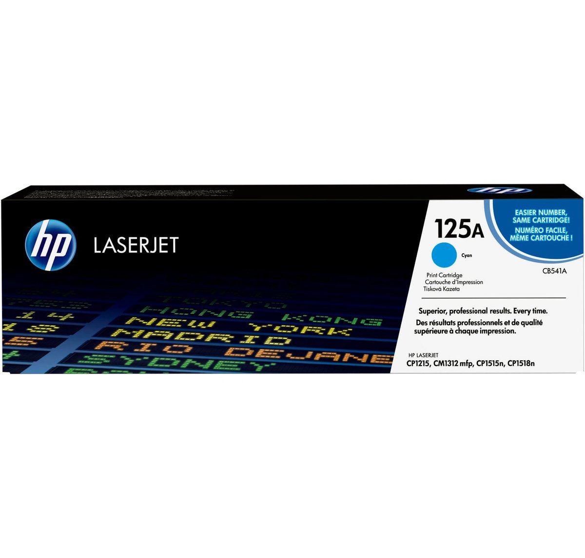 Картридж HP CB541A 125A оригинальный синий для принтеров LASERJET CP1215 | LASERJET CM1312 mfp | LASERJET CP1515n | LASERJET CP1518n