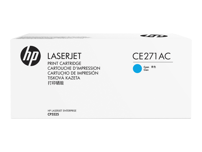 Картридж HP CE271AC оригинальный синий для принтеров LaserJet Enterprise CP5525
