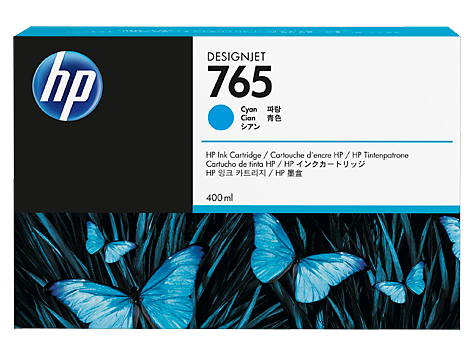 Картридж HP F9J52A 765 оригинальный синий для принтеров Designjet T7200