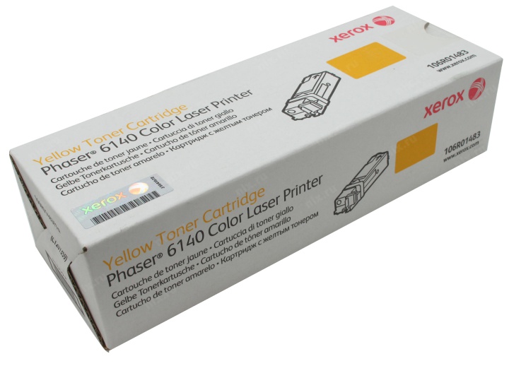 Картридж Xerox 106R01483 оригинальный желтый для принтеров Phaser 6140 Color