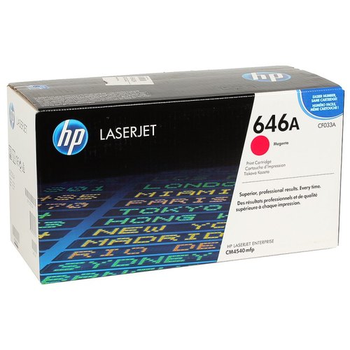 Картридж HP CF033A 646A оригинальный красный для принтеров LaserJet Enterprise CM4540mfp