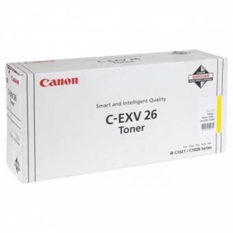 Картридж Canon 1657B006 C-EXV26Y оригинальный желтый для принтеров iR C1021 Series | iR C1028 Series