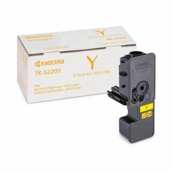 Картридж Kyocera 1T02R9ANL1 TK-5220Y оригинальный желтый для принтеров ECOSYS P5021cdn | ECOSYS P5021cdw | ECOSYS M5521cdn | ECOSYS M5521cdw