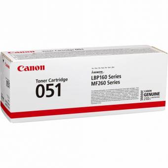 Картридж Canon 2168C002 051 Toner оригинальный чёрный для принтеров i-Sensys imageCLASS LBP160 Series | i-Sensys imageCLASS MF260 Series