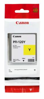 Картридж Canon 2888C001 PFI-120Y оригинальный желтый для принтеров imagePROGRAF TM-200 | imagePROGRAF TM-205 | imagePROGRAF TM-300 | imagePROGRAF TM-305