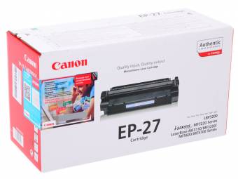 Картридж Canon 8489A002 EP-27 оригинальный чёрный для принтеров Laser Base MF5750 | i-SENSYS MF3220 | Laser Base MF3240 | Laser Base MF5630 | Laser Base MF5730 | i-SENSYS MF3228 | Laser Shot LBP3200 | Laser Base MF5770 | Laser Base MF3110 | Laser Base MF5