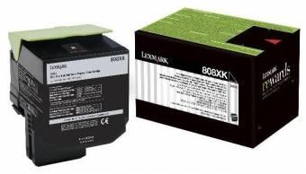 Картридж Lexmark 80C8XK0 808XK оригинальный чёрный для принтеров 734646481410 | 0734646481410