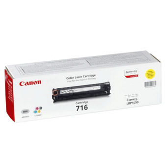 Картридж Canon 1977B002 716Y оригинальный желтый для принтеров i-Sensys LBP5050 | i-Sensys MF8030C | i-Sensys MF8040C | i-Sensys MF8050C | i-Sensys MF8080C