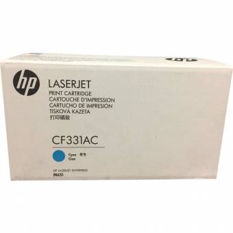 Картридж HP CF331AC оригинальный синий для принтеров Laserjet Enterprise M651