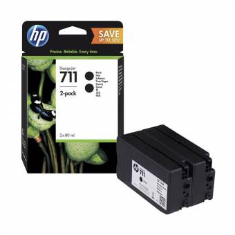 Комплект картриджей HP P2V31A №711 оригинальный чёрный для принтеров DesignJet T120 | DesignJet T520 | DesignJet T525
