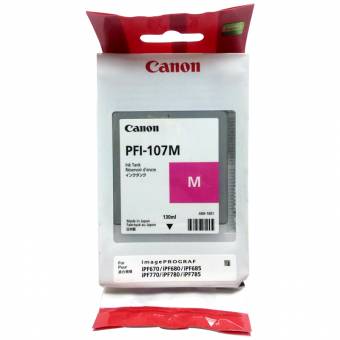 Картридж Canon 6707B001 PFI-107M оригинальный красный для принтеров ImagePROGRAF iPF670 | ImagePROGRAF iPF680 | ImagePROGRAF iPF685 | ImagePROGRAF iPF770 | ImagePROGRAF iPF780 | ImagePROGRAF iPF785