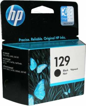 Картридж HP C9364HE 129 оригинальный чёрный для принтеров DeskJet 5943 | DeskJet 6943 | DeskJet 6983 | DeskJet D4163 | OfficeJet 6313 | OfficeJet H470 | PhotoSmart 2573 | PhotoSmart 8053 | PhotoSmart C4183 | PhotoSmart D5063 | PhotoSmart D5163