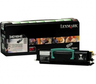 Картридж Lexmark 34016HE 12A8405 оригинальный чёрный для принтеров E238 | E342n | E340 | E332tn | E332n | E230 | E232 | E330 | E240 | E342tn